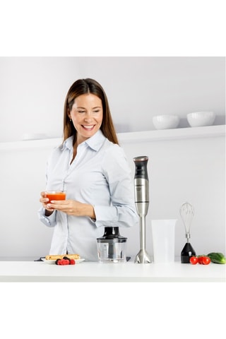 Frullatore a immersione in acciaio inossidabile - 1500 W - Argentato e nero
