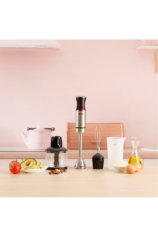 Frullatore a immersione MQ5237BK - 700 ml - 1500 W - Velocità progressiva  - Nero e argentato