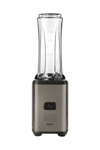 Mixer portatile - 2 x 600 ml - Nero e argentato