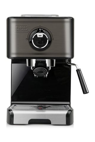 Caffettiera in acciaio inossidabile - 1200 W - Nero e argentato