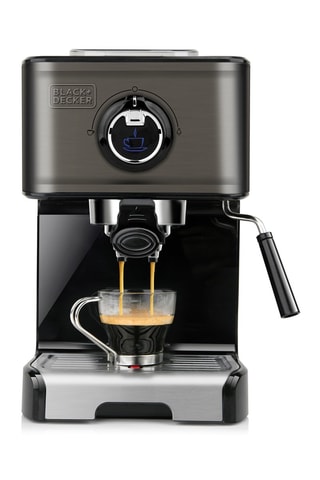Caffettiera in acciaio inossidabile - 1200 W - Nero e argentato