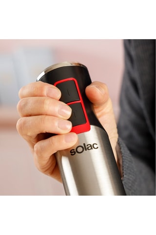 Frullatore a immersione in acciaio inossidabile - 1200 W - Nero, rosso e argentato