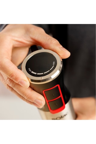 Frullatore a immersione in acciaio inossidabile - 1200 W - Nero, rosso e argentato