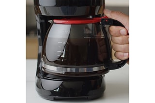 Caffettiera - 1,25 l - Bianco, nero e rosso