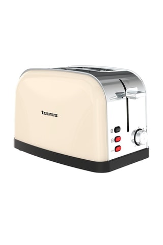 Tostapane in acciaio inossidabile - 950 W - 2 scomparti - Bianco