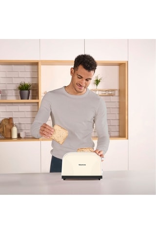 Tostapane in acciaio inossidabile - 950 W - 2 scomparti - Bianco