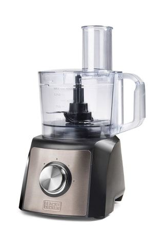 Robot da cucina in acciaio inossidabile - 1200 W - 2 velocità - Nero e argentato