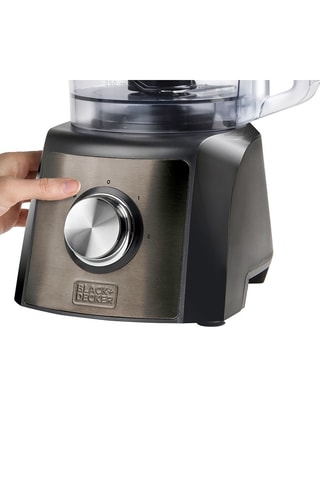 Robot da cucina in acciaio inossidabile - 1200 W - 2 velocità - Nero e argentato