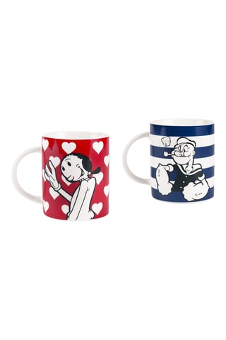 2 tazas de porcelana Bone China - 30 cl