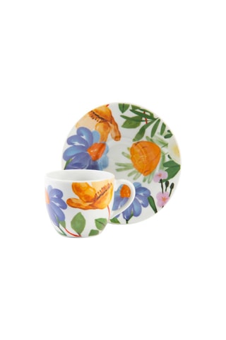 Juego de café de porcelana Blooming - 6 personas