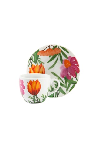 Juego de café de porcelana Blooming - 6 personas