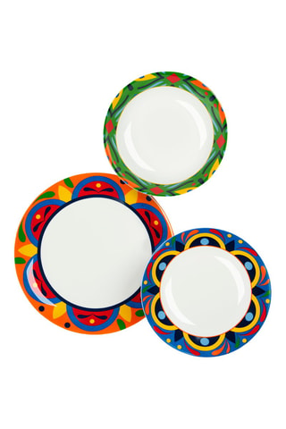 Vajilla de porcelana Cancun - 12 piezas