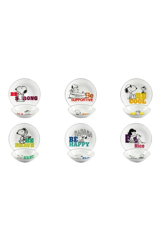 Vajilla de porcelana Snoopy - 12 piezas
