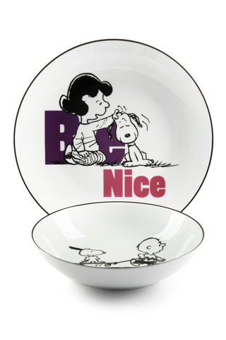 Vajilla de porcelana Snoopy - 12 piezas