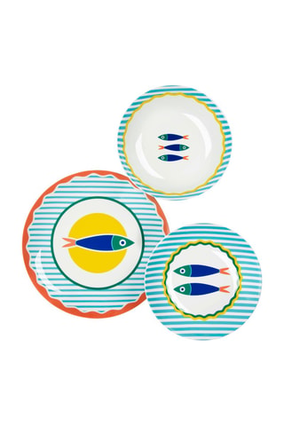 Vajilla de porcelana Corfu - 18 piezas