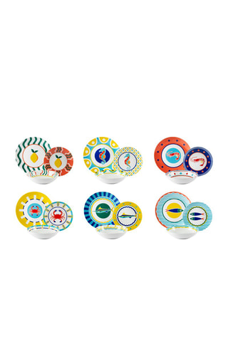 Vajilla de porcelana Corfu - 18 piezas