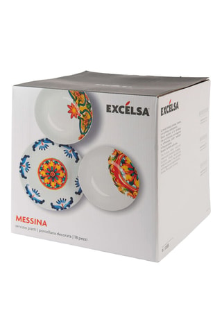 Vajilla de porcelana Messina - 18 piezas