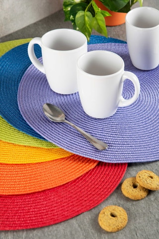 6 manteles individuales - Multicolor - 36 cm - Multicolor