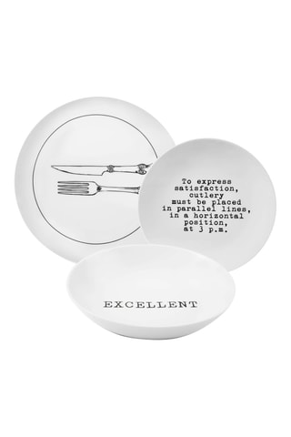 Vajilla de porcelana Galateo - 18 piezas