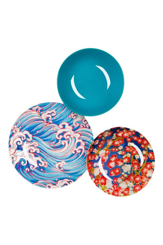 Vajilla de porcelana Kimono - 18 piezas