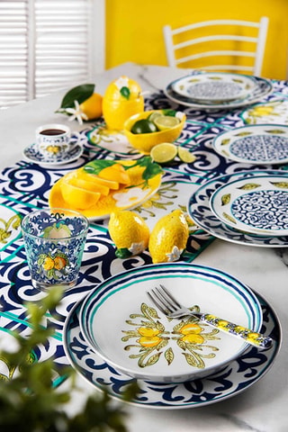 6 tazas de café de porcelana Amalfi - 9 cl