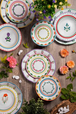 Vajilla de porcelana Arles - 18 piezas