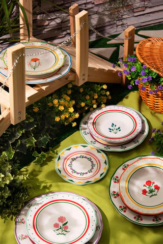 Vajilla de porcelana Arles - 18 piezas