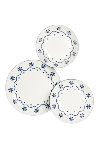 Vajilla de porcelana - 18 piezas