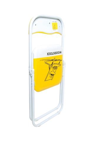 Silla plegable Woodstock Peanuts - Blanco y amarillo