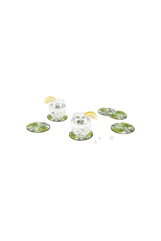 6 posavasos de cerámica Foliage - 10,5 cm
