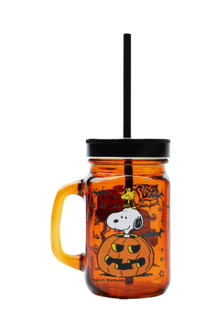 Taza con tapa y pajita Snoopy - 50 cl