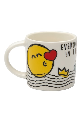 6 tazas de expreso de porcelana Smiley World - 10 cl