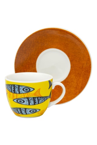 Juego de café de porcelana Afrika Chic - 6 personas