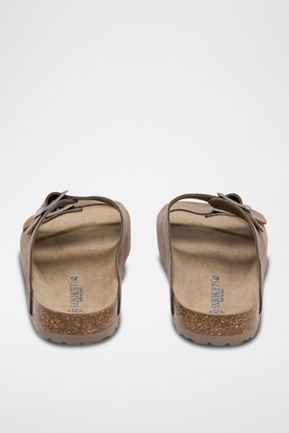 Ciabatte in pelle - Marrone