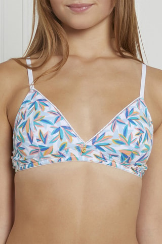 Soutien-gorge Clem Blanc et turquoise