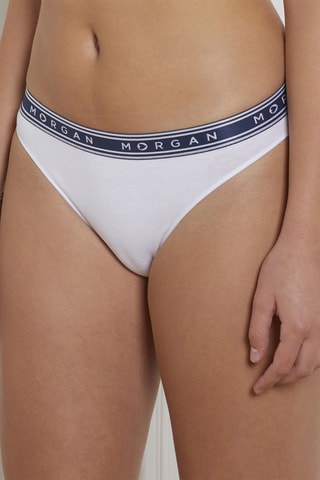 2 culottes Ines Bleu marine et blanc