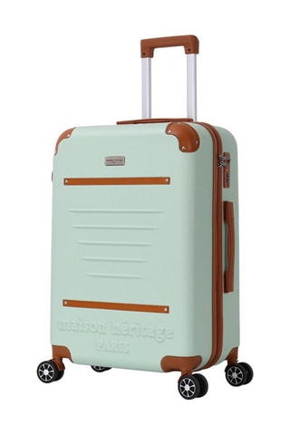 Maleta de cabina Trocadero (S)  - 55 cm - Beige, verde, marrón y plateado