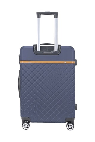 Maleta grande Odeon (L) - 75 cm  - Negro, azul, marrón y plateado
