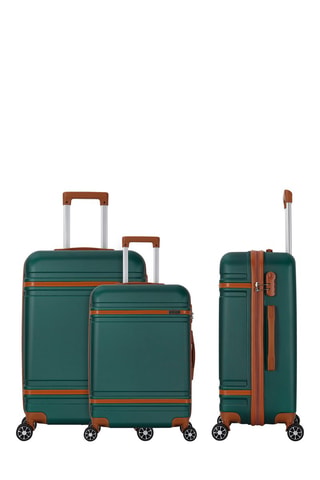 Juego de 3 maletas Cassis (S/M/L) - 55/65/75 cm - Verde