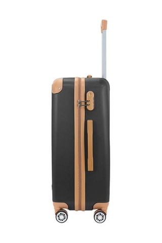 Juego de 3 maletas Trocadero (S/M/L) - 55/65/75 cm  - Negro, marrón y plateado