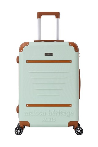 Maleta mediana Trocadero (M)  - 65 cm - Beige, verde, marrón y gris