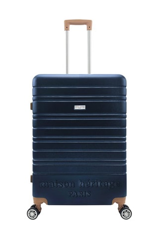 Maleta mediana Madeleine (M)  - 60 cm - Azul y marrón