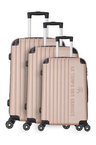 Juego de 3 maletas Bari (S/M/L) - 55/65/75 cm  - Beige
