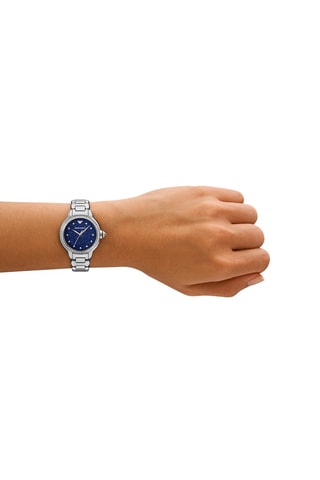 Montre à quartz en acier - Argenté
