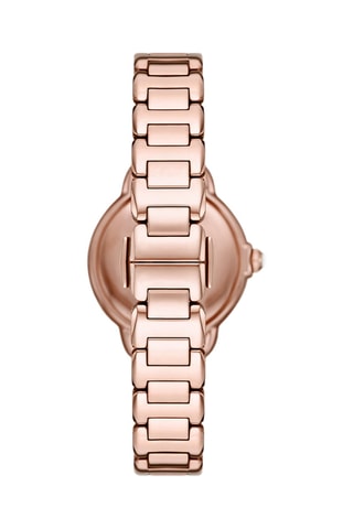 Montre à quartz en acier - Doré rose et argenté