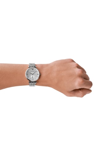 Montre à quartz en acier - Argenté