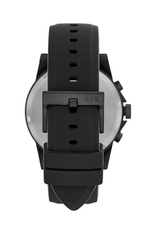 Montre à quartz en silicone - Chronographe - Noir et doré