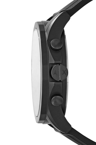 Montre à quartz en silicone - Chronographe - Noir et doré