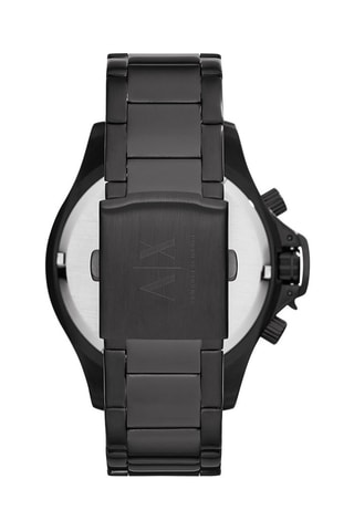 Montre à quartz en acier - Chronographe - Noir et doré
