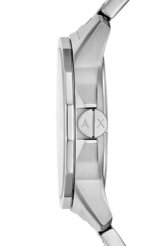 Montre à quartz en acier - Argenté et noir